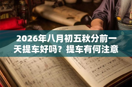 2026年八月初五秋分前一天提车好吗？提车有何注意事项？