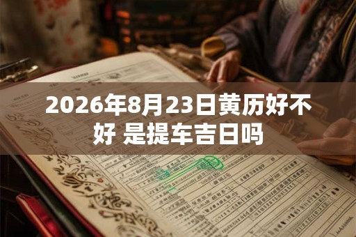 2026年8月23日黄历好不好 是提车吉日吗 2026年8月23日黄历好不好 是提车吉日吗