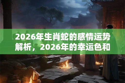 2026年生肖蛇的感情运势解析,2026年的幸运色和幸运数字 2026年生肖蛇的感情运势解析,2026年的幸运色和幸运数字