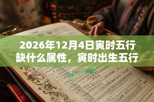 2026年12月4日寅时五行缺什么属性,寅时出生五行缺什么 2026年12月4日寅时五行缺什么属性,寅时出生五行缺什么