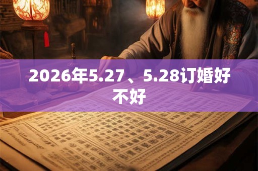 2026年5.27、5.28订婚好不好