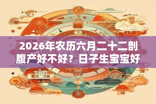 2026年农历六月二十二剖腹产好不好?日子生宝宝好吗? 2026年农历六月二十二剖腹产好不好?日子生宝宝好吗?