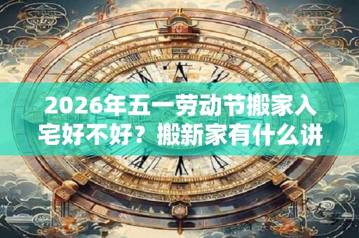 2026年五一劳动节搬家入宅好不好？搬新家有什么讲究？