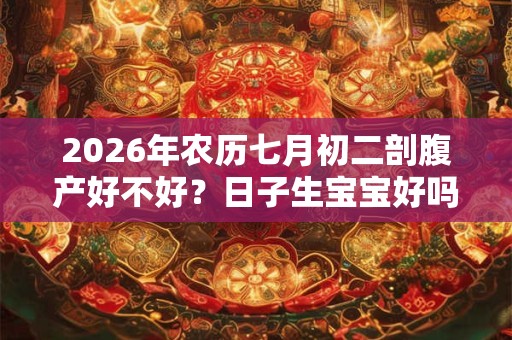 2026年农历七月初二剖腹产好不好？日子生宝宝好吗？