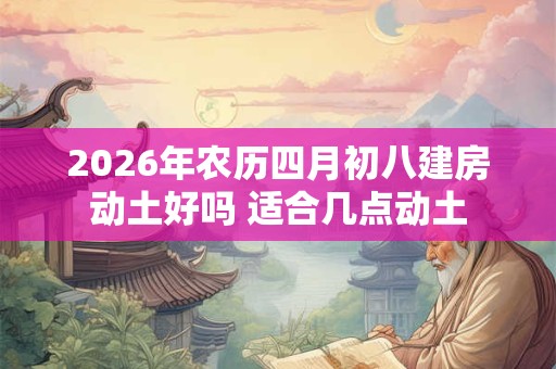 2026年农历四月初八建房动土好吗 适合几点动土