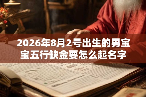 2026年8月2号出生的男宝宝五行缺金要怎么起名字