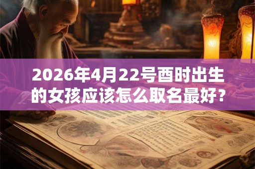 2026年4月22号酉时出生的女孩应该怎么取名最好？