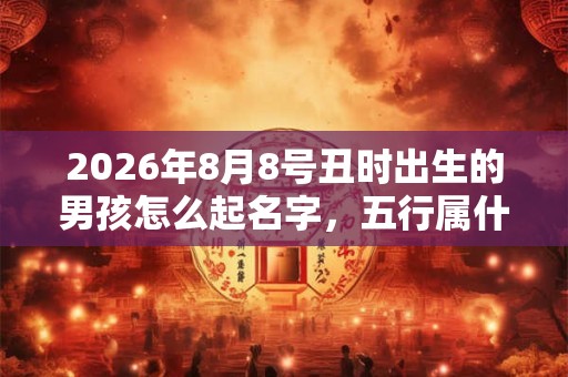 2026年8月8号丑时出生的男孩怎么起名字，五行属什么