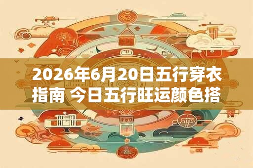 2026年6月20日五行穿衣指南 今日五行旺运颜色搭配