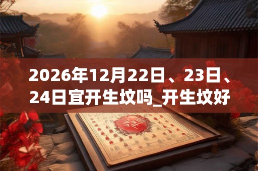 2026年12月22日、23日、24日宜开生坟吗_开生坟好不好