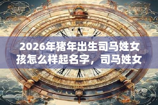2026年猪年出生司马姓女孩怎么样起名字，司马姓女孩好名推荐