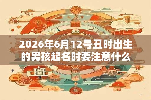2026年6月12号丑时出生的男孩起名时要注意什么 2026年6月12号丑时出生的男孩起名时要注意什么