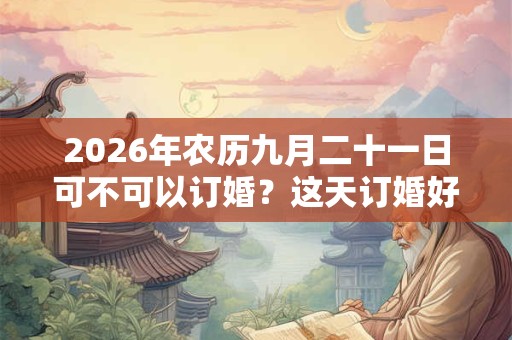 2026年农历九月二十一日可不可以订婚？这天订婚好吗？