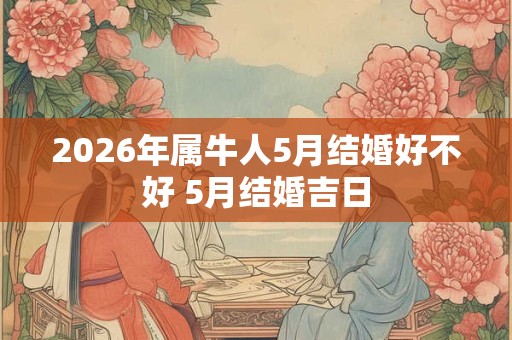 2026年属牛人5月结婚好不好 5月结婚吉日