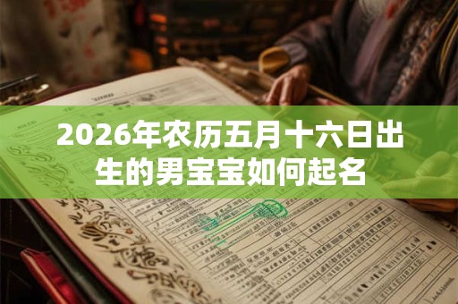 2026年农历五月十六日出生的男宝宝如何起名