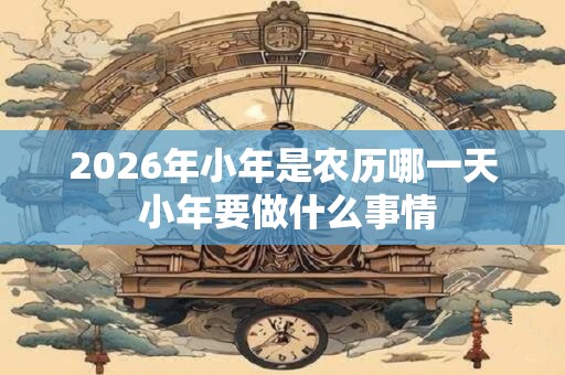 2026年小年是农历哪一天 小年要做什么事情 2026年小年是农历哪一天 小年要做什么事情