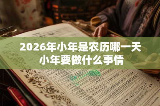 2026年小年是农历哪一天 小年要做什么事情