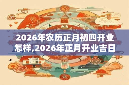 2026年农历正月初四开业怎样,2026年正月开业吉日