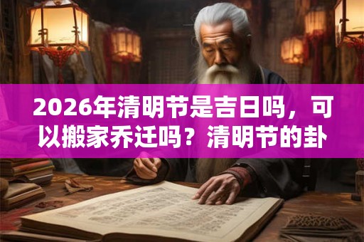 2026年清明节是吉日吗，可以搬家乔迁吗？清明节的卦象如何？
