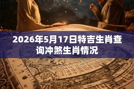 2026年5月17日特吉生肖查询冲煞生肖情况
