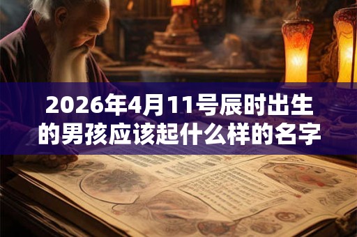 2026年4月11号辰时出生的男孩应该起什么样的名字