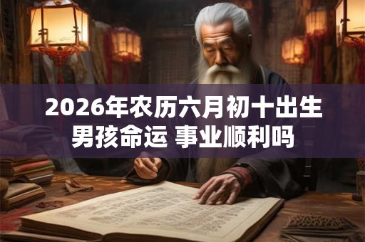 2026年农历六月初十出生男孩命运 事业顺利吗 2026年农历六月初十出生男孩命运 事业顺利吗
