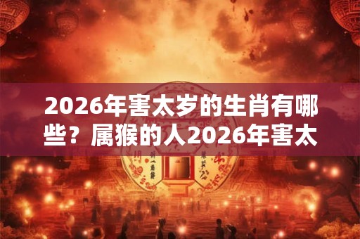 2026年害太岁的生肖有哪些？属猴的人2026年害太岁吗？