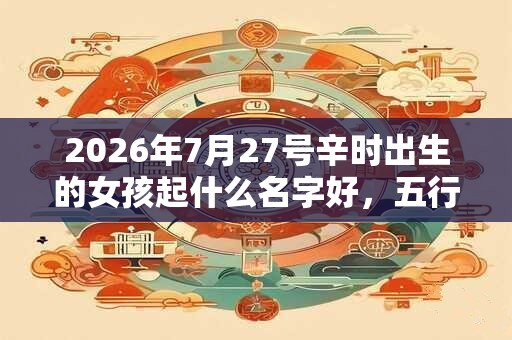 2026年7月27号辛时出生的女孩起什么名字好,五行属什么? 2026年7月27号辛时出生的女孩起什么名字好,五行属什么?