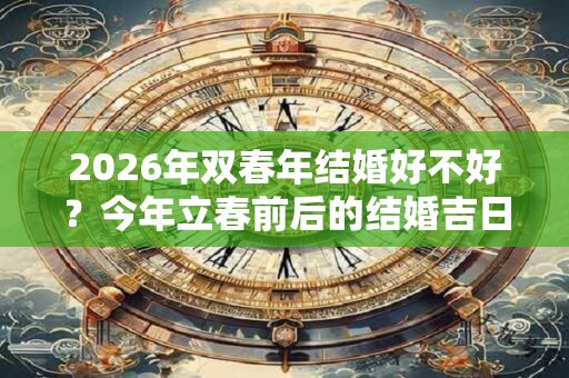 2026年双春年结婚好不好?今年立春前后的结婚吉日! 2026年双春年结婚好不好?今年立春前后的结婚吉日!