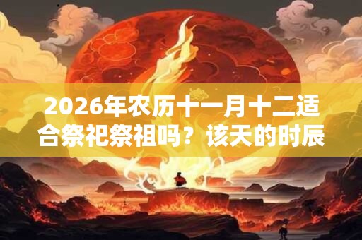2026年农历十一月十二适合祭祀祭祖吗?该天的时辰凶吉如何? 2026年农历十一月十二适合祭祀祭祖吗?该天的时辰凶吉如何?