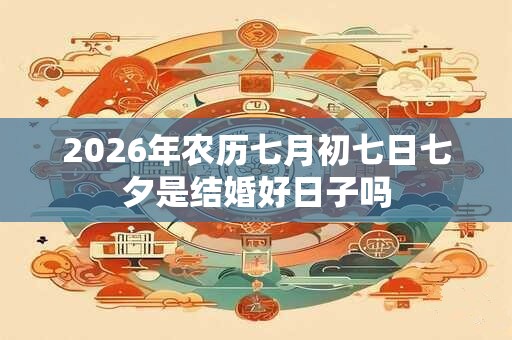 2026年农历七月初七日七夕是结婚好日子吗 2026年农历七月初七日七夕是结婚好日子吗