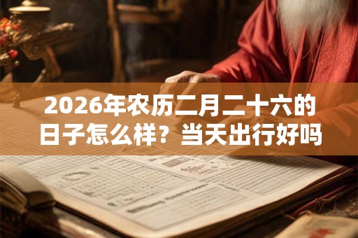 2026年农历二月二十六的日子怎么样?当天出行好吗? 2026年农历二月二十六的日子怎么样?当天出行好吗?