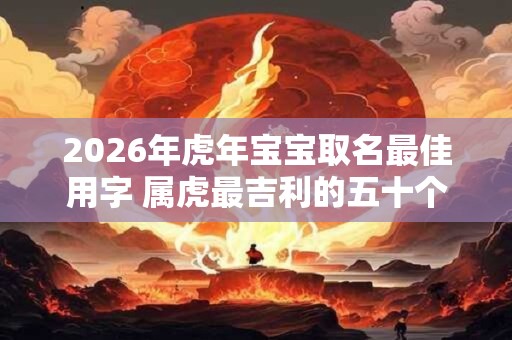 2026年虎年宝宝取名最佳用字 属虎最吉利的五十个字