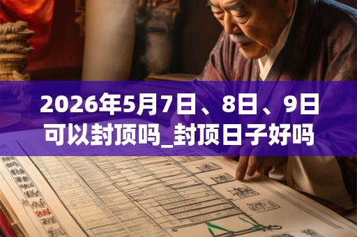 2026年5月7日、8日、9日可以封顶吗_封顶日子好吗