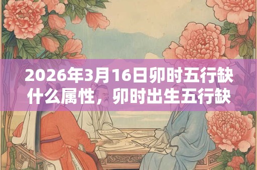 2026年3月16日卯时五行缺什么属性，卯时出生五行缺什么