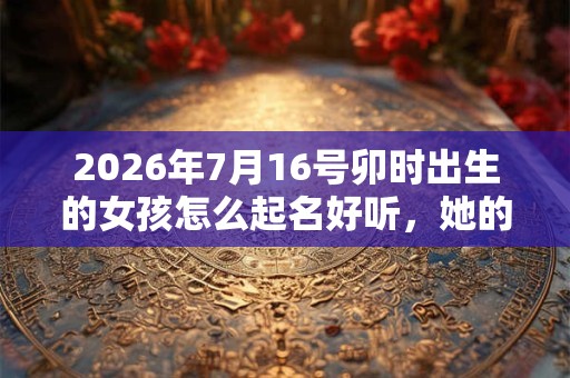 2026年7月16号卯时出生的女孩怎么起名好听,她的五行是什么? 2026年7月16号卯时出生的女孩怎么起名好听,她的五行是什么?