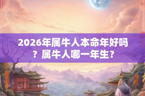 2026年属牛人本命年好吗？属牛人哪一年生？