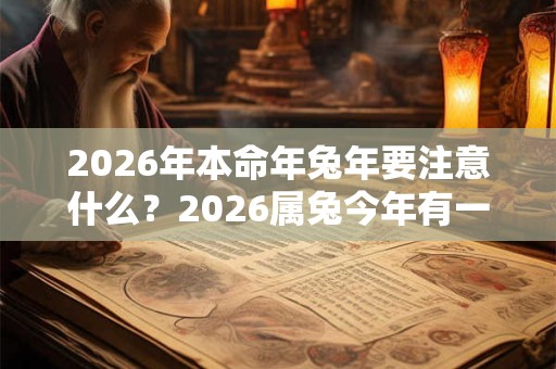 2026年本命年兔年要注意什么？2026属兔今年有一难