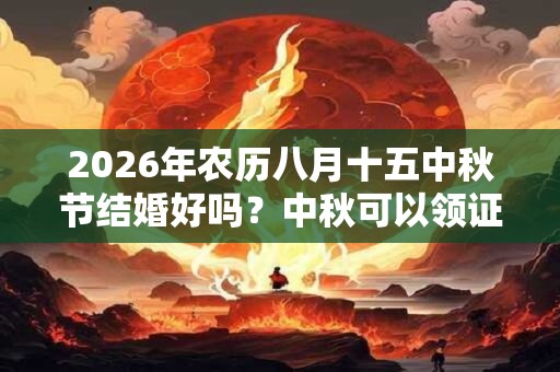 2026年农历八月十五中秋节结婚好吗？中秋可以领证吗？