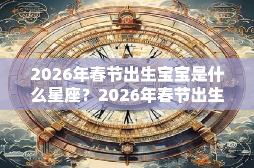 2026年春节出生宝宝是什么星座？2026年春节出生好不好？