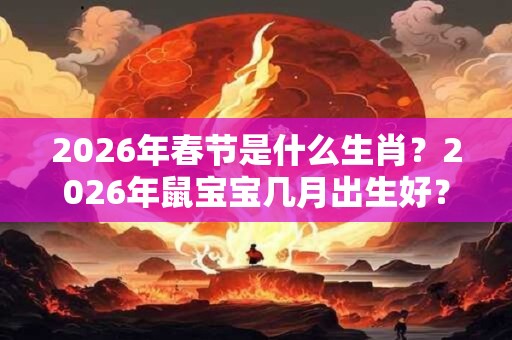 2026年春节是什么生肖?2026年鼠宝宝几月出生好? 2026年春节是什么生肖?2026年鼠宝宝几月出生好?