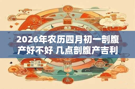 2026年农历四月初一剖腹产好不好 几点剖腹产吉利