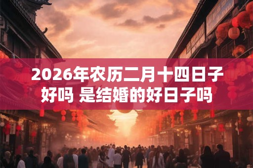 2026年农历二月十四日子好吗 是结婚的好日子吗