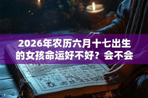 2026年农历六月十七出生的女孩命运好不好？会不会大富大贵？
