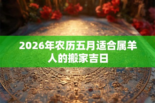 2026年农历五月适合属羊人的搬家吉日 2026年农历五月适合属羊人的搬家吉日