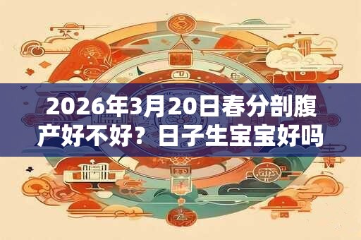 2026年3月20日春分剖腹产好不好？日子生宝宝好吗？