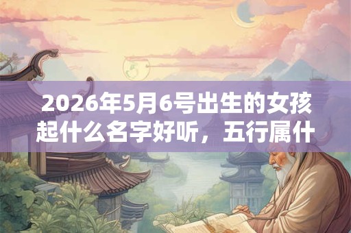 2026年5月6号出生的女孩起什么名字好听，五行属什么