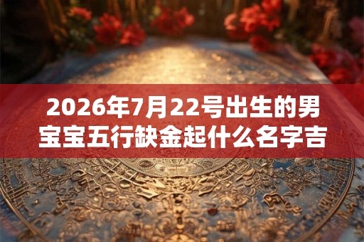 2026年7月22号出生的男宝宝五行缺金起什么名字吉祥 2026年7月22号出生的男宝宝五行缺金起什么名字吉祥