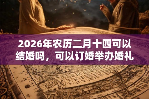2026年农历二月十四可以结婚吗,可以订婚举办婚礼吗? 2026年农历二月十四可以结婚吗,可以订婚举办婚礼吗?