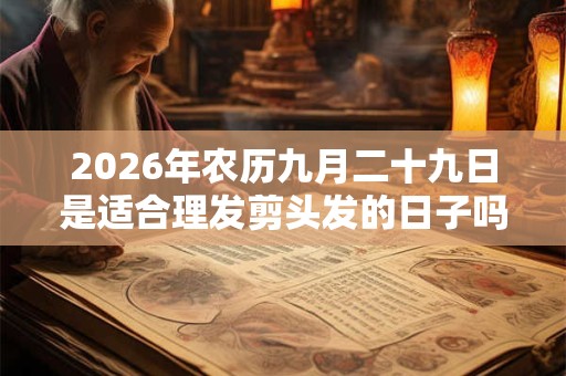 2026年农历九月二十九日是适合理发剪头发的日子吗？